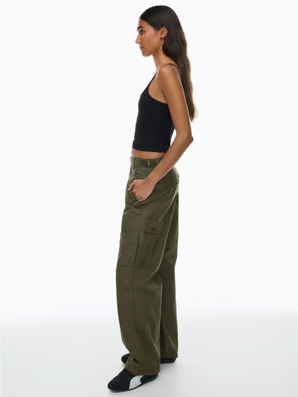 Aritzia TNA Supply Cargo Pant Mid-rise cargo pants Dark Green size 6